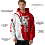 personalized wisconsin badgers peeking snoopy red hoodie best selling