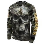 personalized wyoming cowboys camo skull hoodie best selling