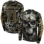 personalized wyoming cowboys camo skull hoodie best selling