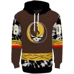 personalized wyoming cowboys grateful vibes brown hoodie best selling