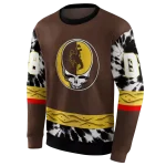 personalized wyoming cowboys grateful vibes brown hoodie best selling