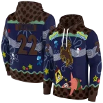 personalized wyoming cowboys spongebob patrick star brown navy hoodie best selling