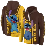 personalized wyoming cowboys stitch brown hoodie best selling