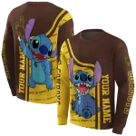personalized wyoming cowboys stitch brown hoodie best selling