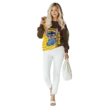 personalized wyoming cowboys stitch brown hoodie best selling