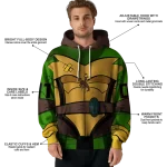 personalized wyoming cowboys superhero armor brown green hoodie best selling