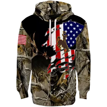 personalized wyoming cowboys tree camo hoodie best selling