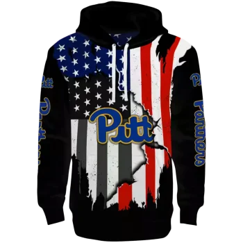 pittsburgh panthers american pride black hoodie best selling