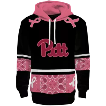 pittsburgh panthers awareness ribbon black pink hoodie best selling