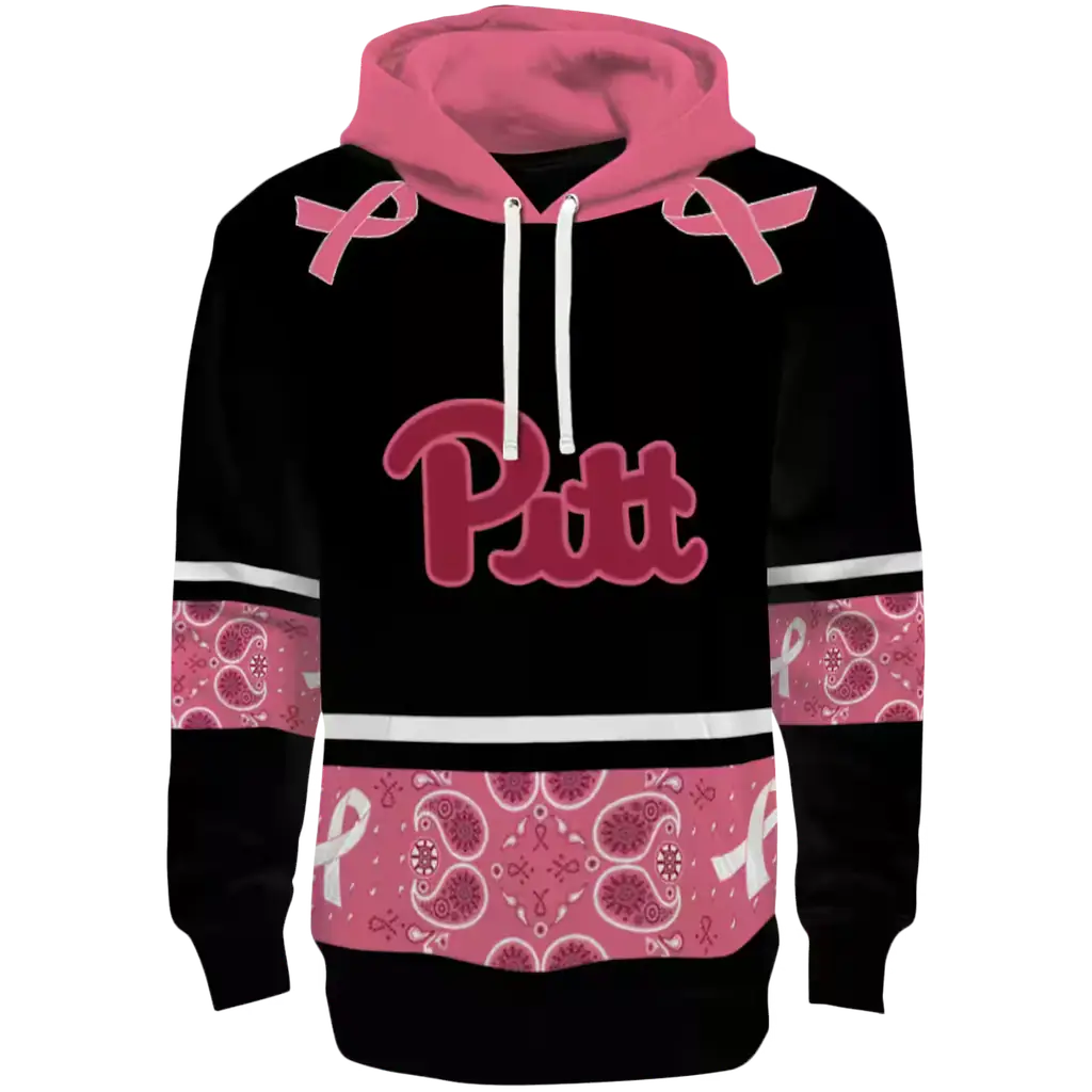 pittsburgh panthers awareness ribbon black pink hoodie best selling pittsburgh panthers awareness ribbon black pink hoodie best selling