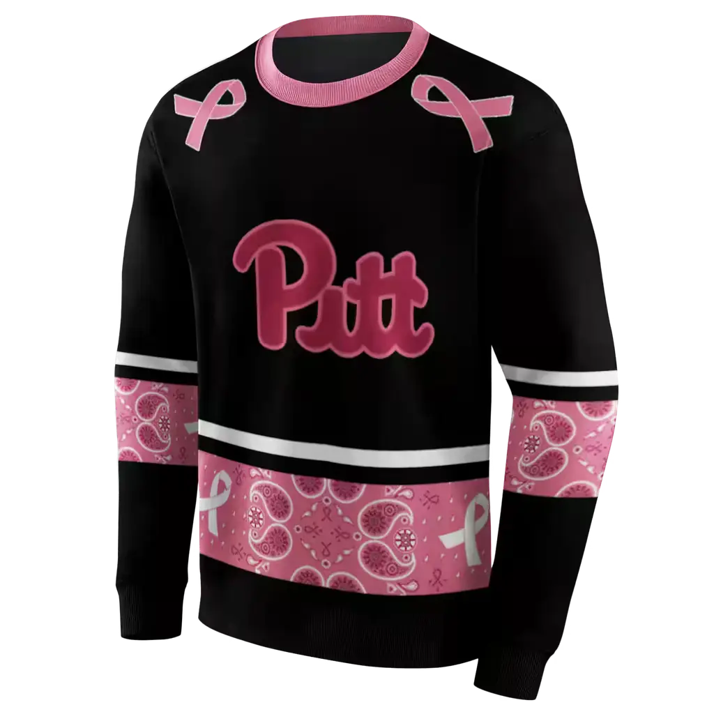 pittsburgh panthers awareness ribbon black pink hoodie new arrival pittsburgh panthers awareness ribbon black pink hoodie new arrival