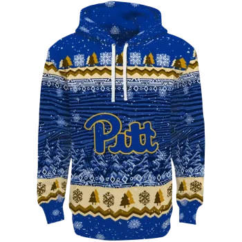 pittsburgh panthers christmas trees royal blue hoodie best selling