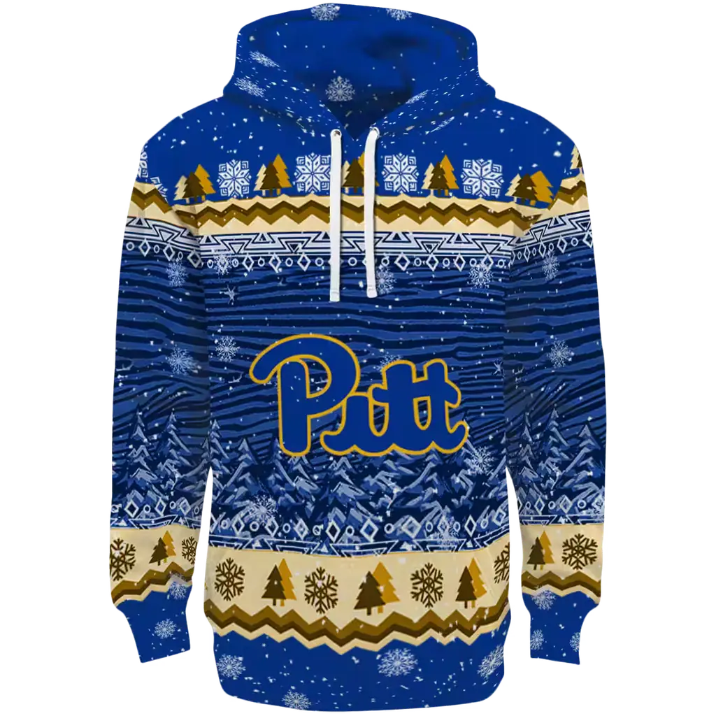 pittsburgh panthers christmas trees royal blue hoodie best selling pittsburgh panthers christmas trees royal blue hoodie best selling