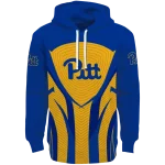 pittsburgh panthers concentric lines royal blue black hoodie best selling