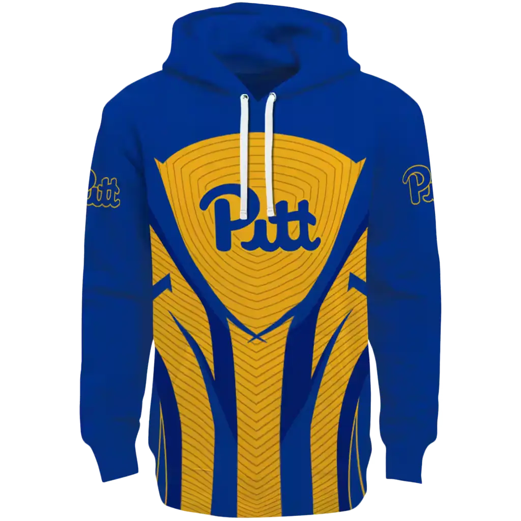 pittsburgh panthers concentric lines royal blue black hoodie best selling pittsburgh panthers concentric lines royal blue black hoodie best selling
