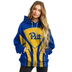 pittsburgh panthers concentric lines royal blue black hoodie best selling