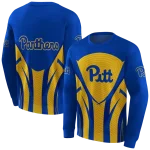 pittsburgh panthers concentric lines royal blue black hoodie best selling