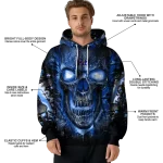 pittsburgh panthers demonic skull royal black hoodie best selling
