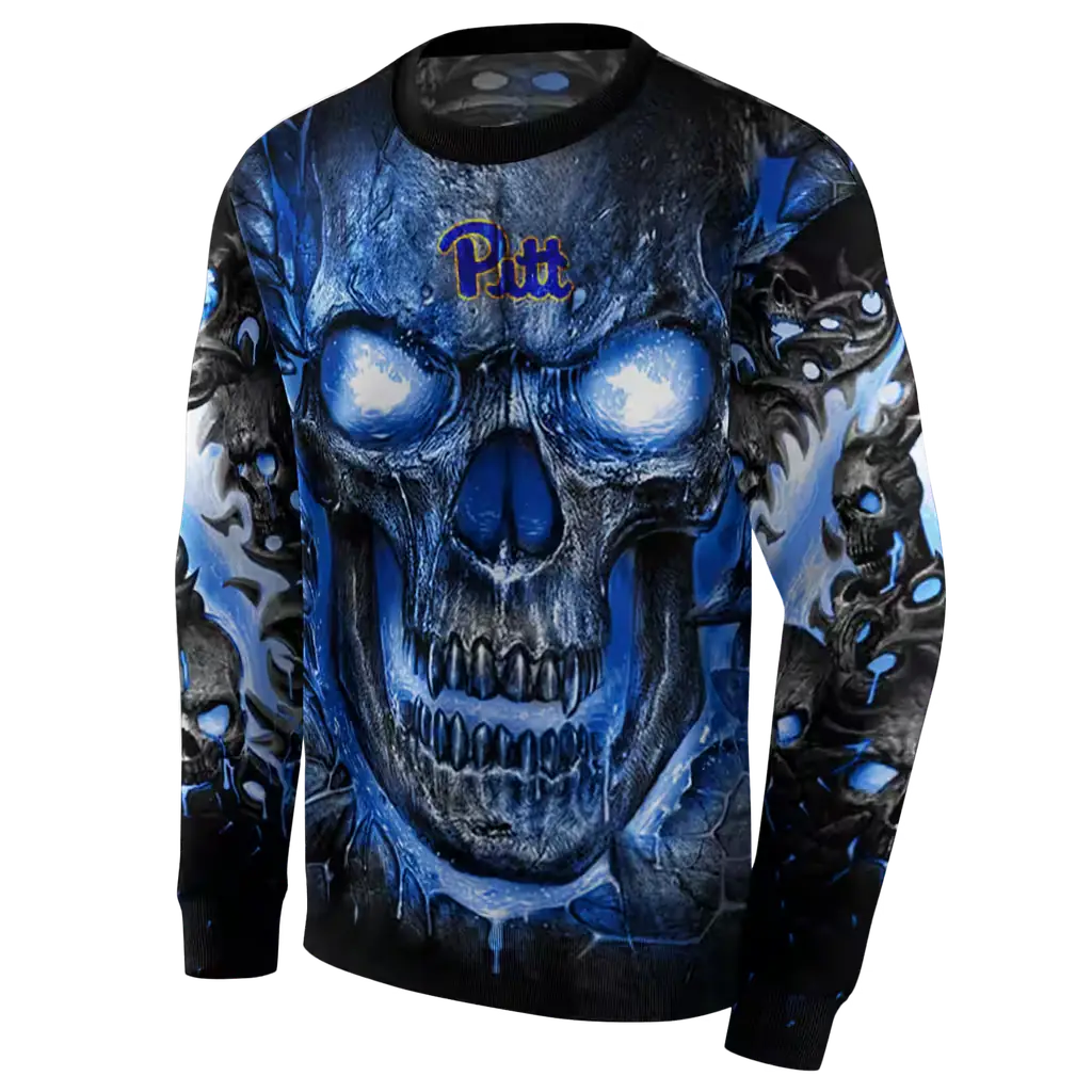 pittsburgh panthers demonic skull royal black hoodie new arrival pittsburgh panthers demonic skull royal black hoodie new arrival