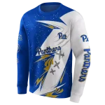 pittsburgh panthers dynamic slash royal blue white hoodie best selling