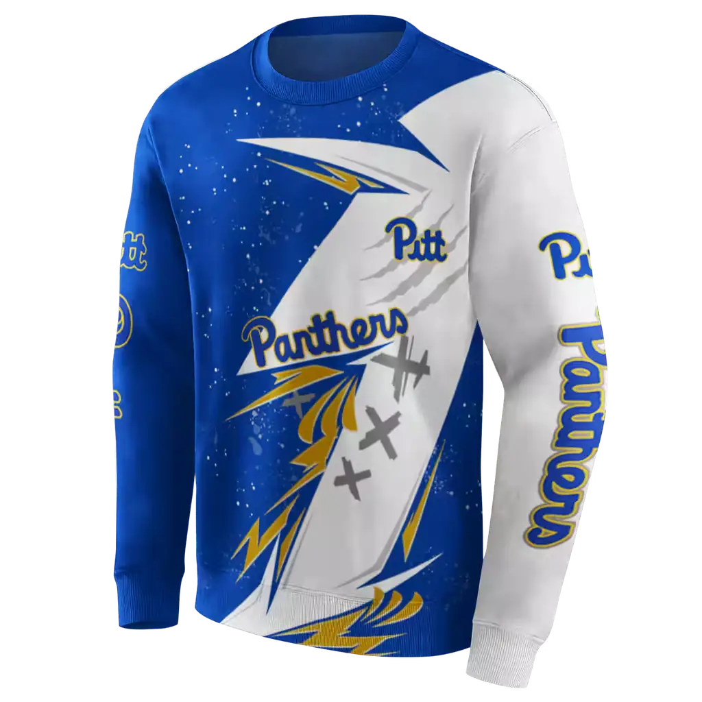 pittsburgh panthers dynamic slash royal blue white hoodie new arrival pittsburgh panthers dynamic slash royal blue white hoodie new arrival
