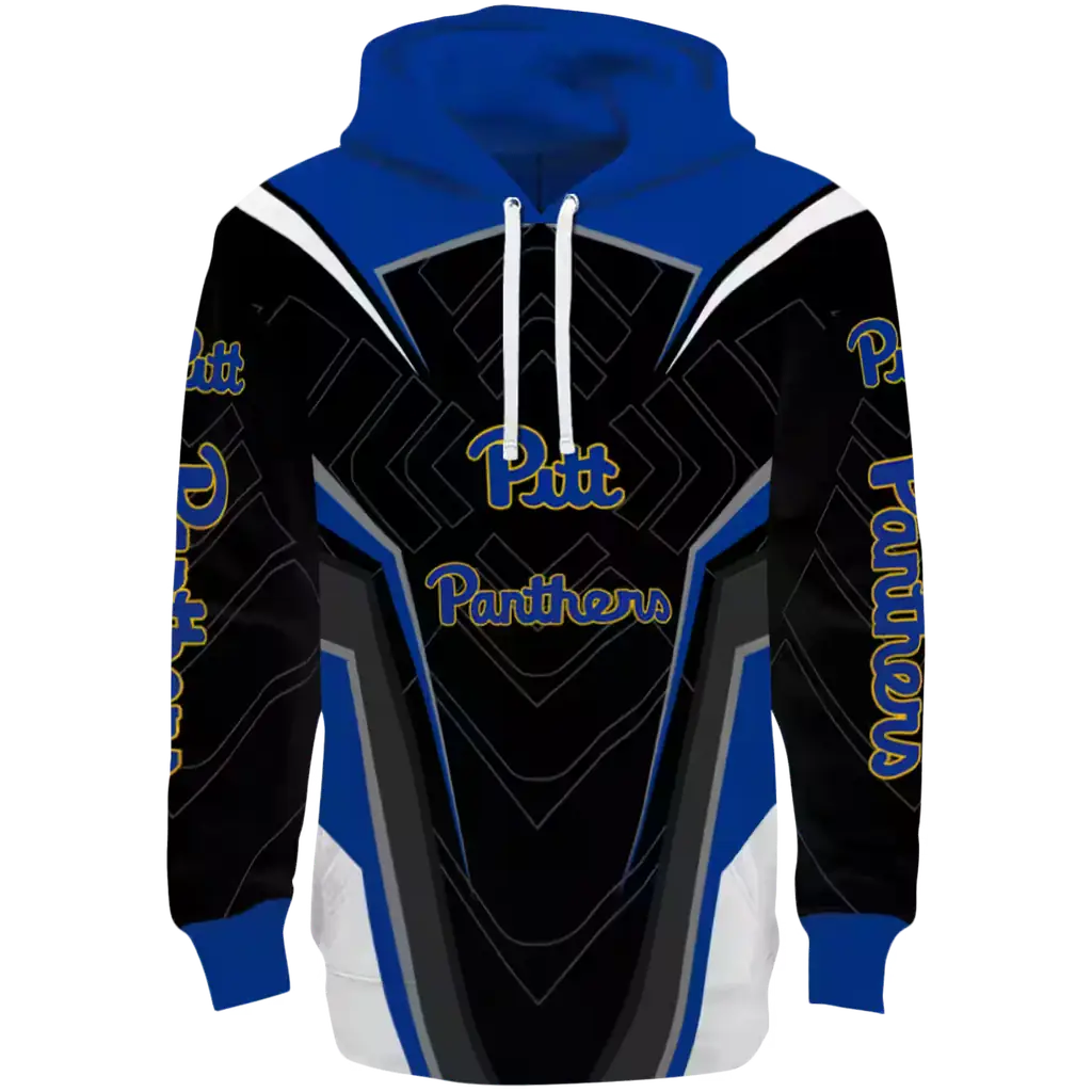 pittsburgh panthers futuristic pattern royal blue black hoodie best selling pittsburgh panthers futuristic pattern royal blue black hoodie best selling