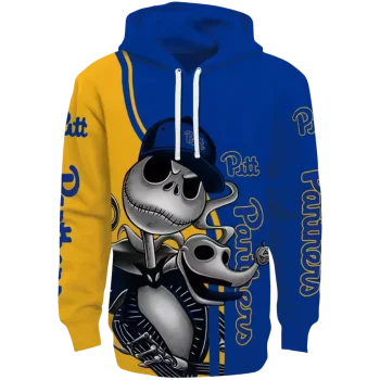 pittsburgh panthers jack skellington royal blue hoodie best selling