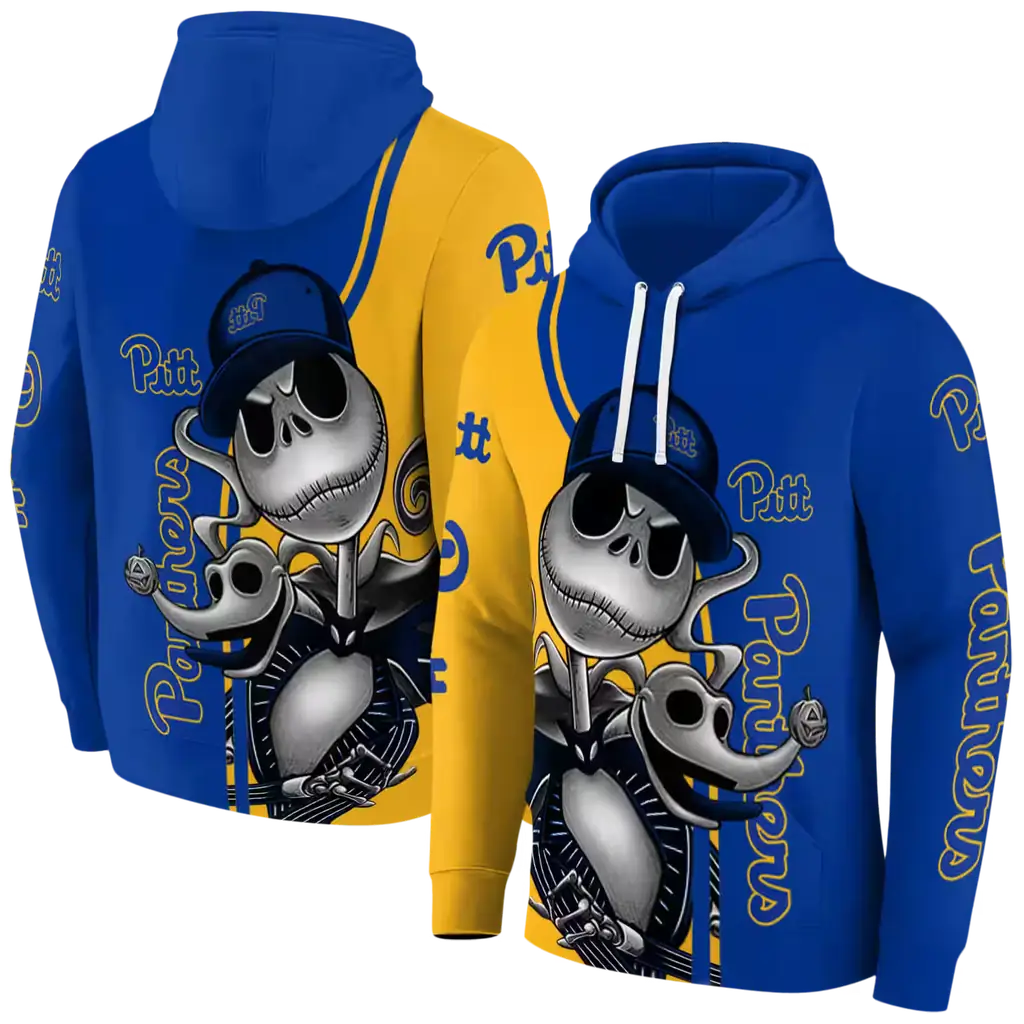 pittsburgh panthers jack skellington royal blue hoodie fashion forward pittsburgh panthers jack skellington royal blue hoodie fashion forward