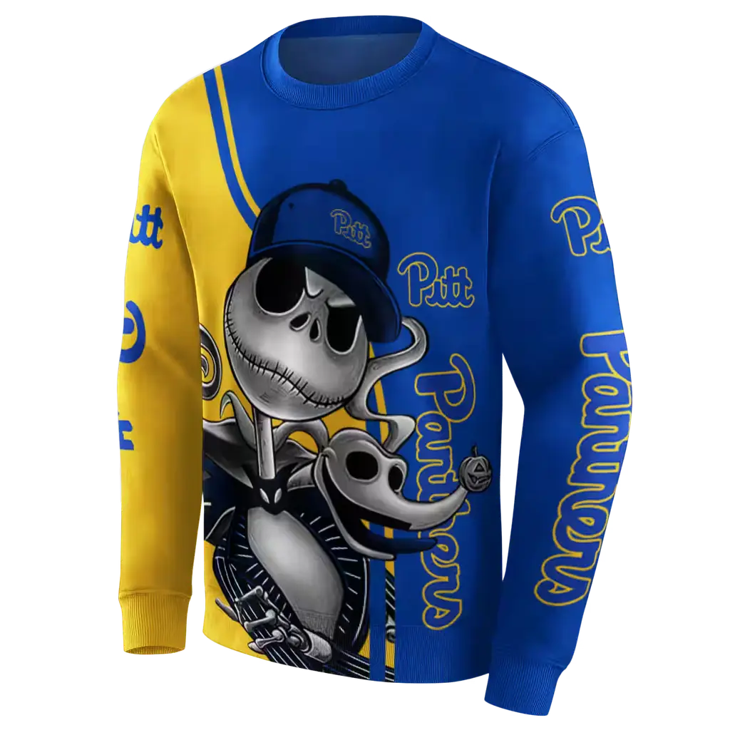 pittsburgh panthers jack skellington royal blue hoodie new arrival pittsburgh panthers jack skellington royal blue hoodie new arrival