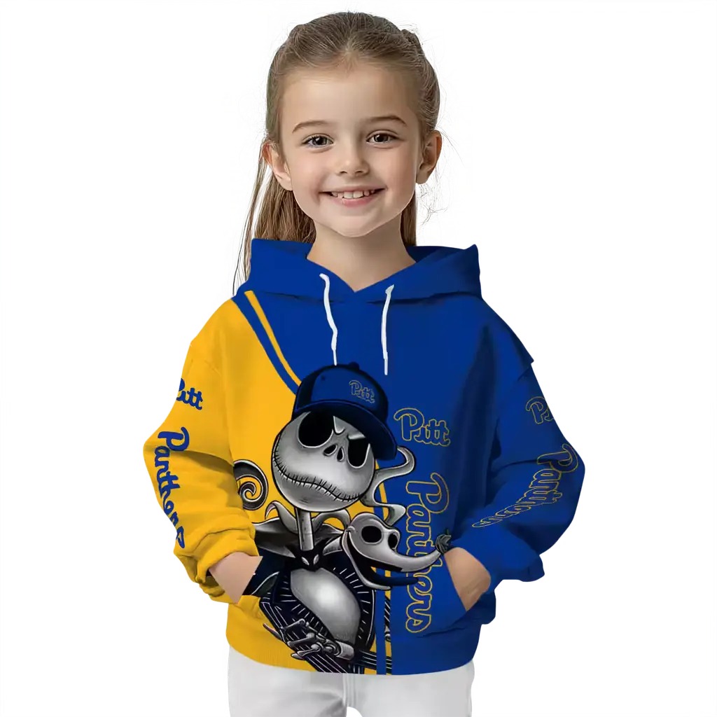 pittsburgh panthers jack skellington royal blue hoodie top rated pittsburgh panthers jack skellington royal blue hoodie top rated