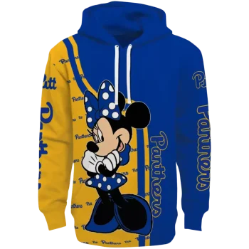 pittsburgh panthers minnie mouse royal blue hoodie best selling