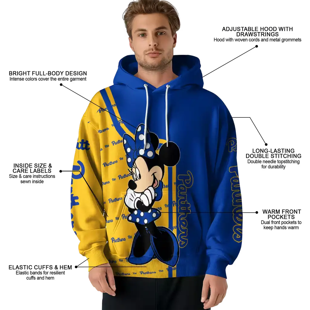 pittsburgh panthers minnie mouse royal blue hoodie latest model pittsburgh panthers minnie mouse royal blue hoodie latest model