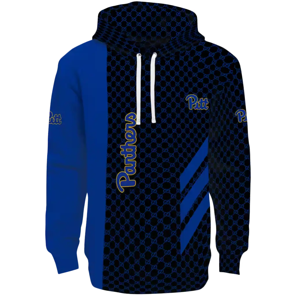 pittsburgh panthers monogram pattern royal blue hoodie best selling pittsburgh panthers monogram pattern royal blue hoodie best selling