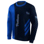 pittsburgh panthers monogram pattern royal blue hoodie best selling