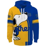 pittsburgh panthers playful snoopy royal blue hoodie best selling