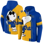 pittsburgh panthers playful snoopy royal blue hoodie best selling