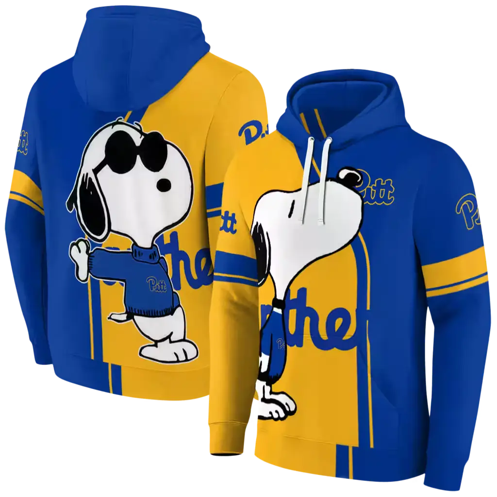 pittsburgh panthers playful snoopy royal blue hoodie fashion forward pittsburgh panthers playful snoopy royal blue hoodie fashion forward