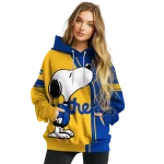 pittsburgh panthers playful snoopy royal blue hoodie best selling