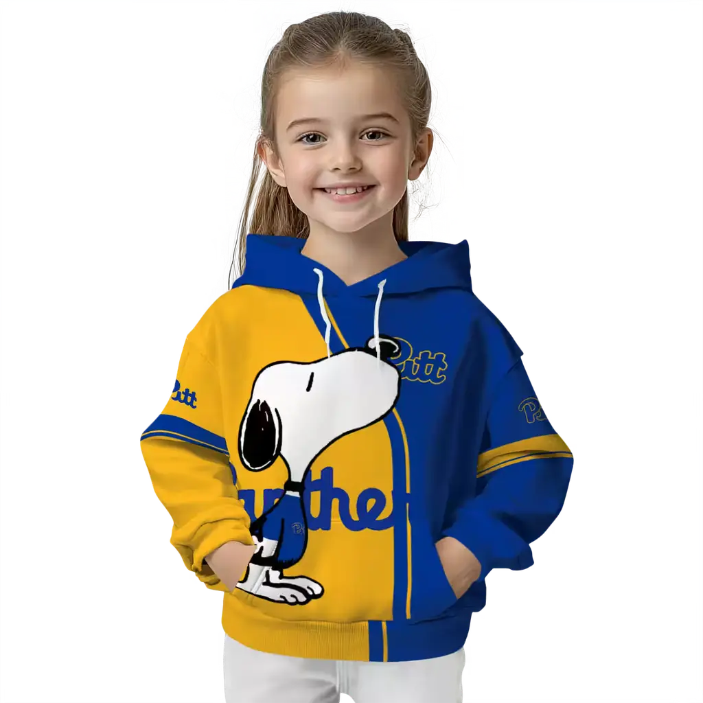 pittsburgh panthers playful snoopy royal blue hoodie top rated pittsburgh panthers playful snoopy royal blue hoodie top rated
