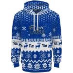 pittsburgh panthers reindeer motif royal blue hoodie best selling