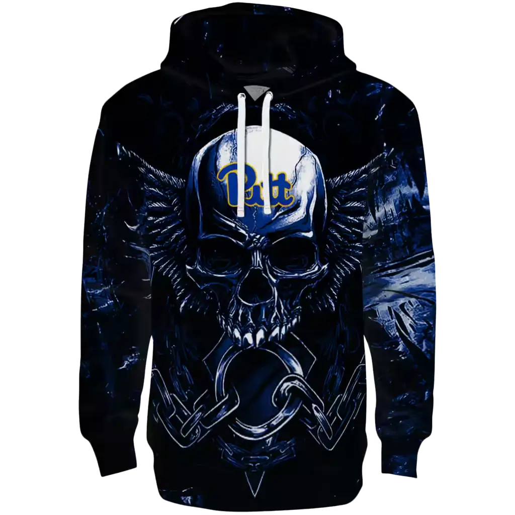pittsburgh panthers skull artwork royal blue black hoodie best selling pittsburgh panthers skull artwork royal blue black hoodie best selling
