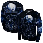 pittsburgh panthers skull artwork royal blue black hoodie best selling
