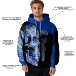 pittsburgh panthers skull motif royal black hoodie best selling
