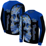 pittsburgh panthers skull motif royal black hoodie best selling