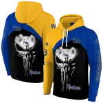 pittsburgh panthers skull punisher gold black hoodie best selling