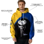 pittsburgh panthers skull punisher gold black hoodie best selling