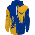 pittsburgh panthers splatter effect royal blue hoodie best selling