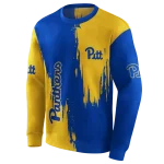pittsburgh panthers splatter effect royal blue hoodie best selling