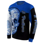 pittsburgh panthers sugar skull royal blue black hoodie best selling