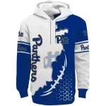 pittsburgh panthers triangular pattern royal blue white hoodie best selling